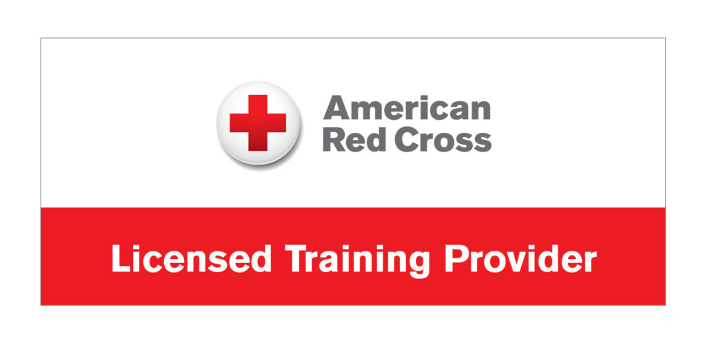 American Red Cross logo with Licensed Training Provider underneath the logo.